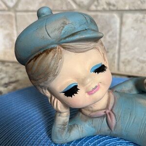 MCM Hippie Guy Ceramic BoHo Vibe Statue